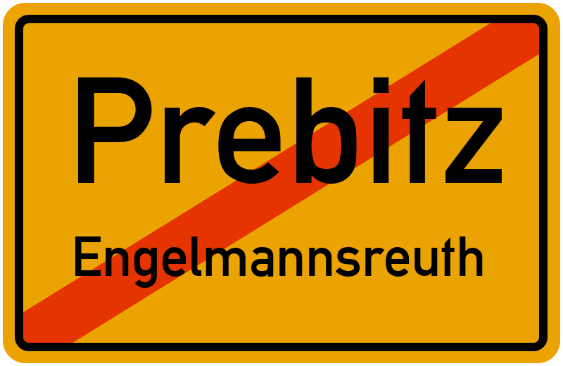 Ortsschild Prebitz