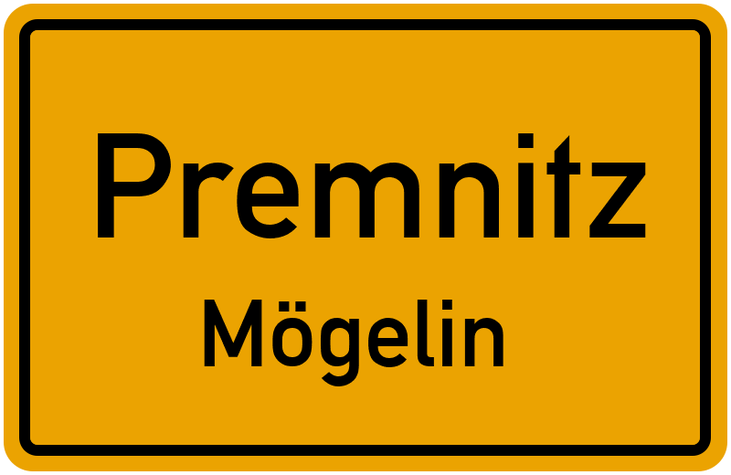 Ortsschild Premnitz