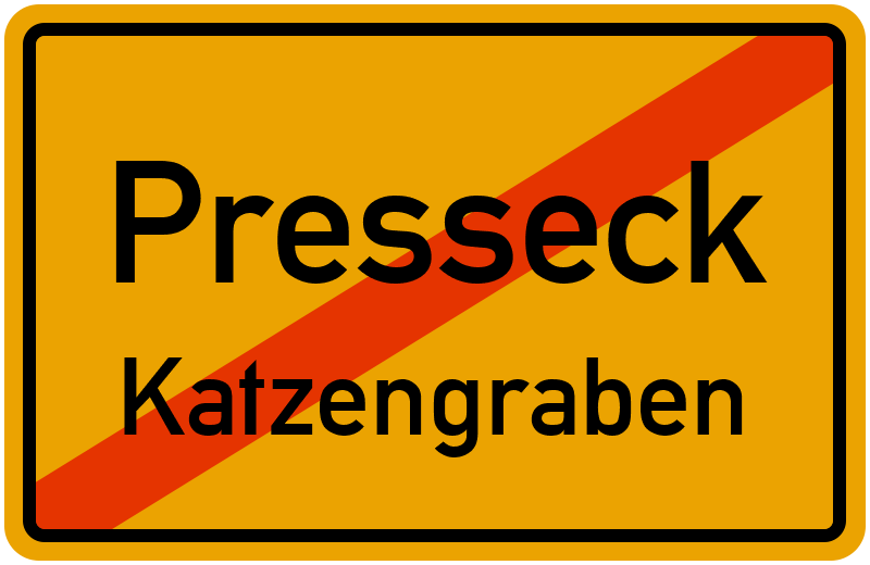Ortsschild Presseck