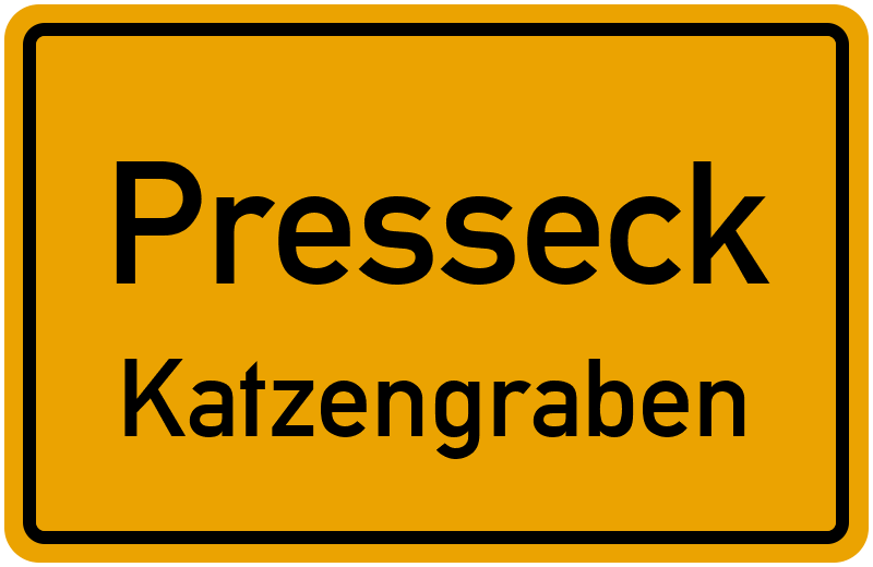 Ortsschild Presseck