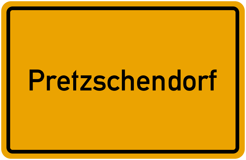 Ortsschild Pretzschendorf