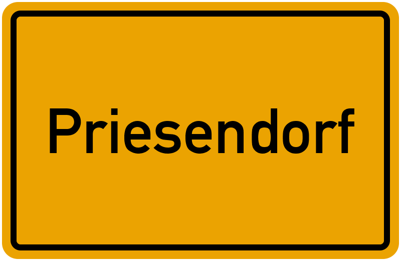 Ortsschild Priesendorf