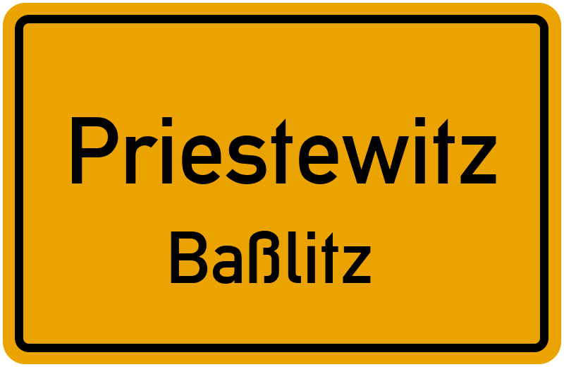 Ortsschild Priestewitz