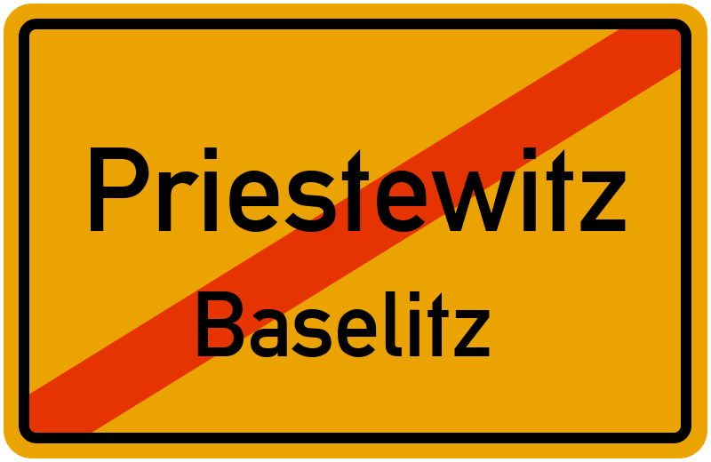 Ortsschild Priestewitz