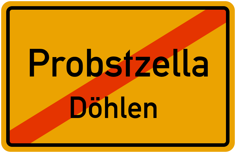 Ortsschild Probstzella