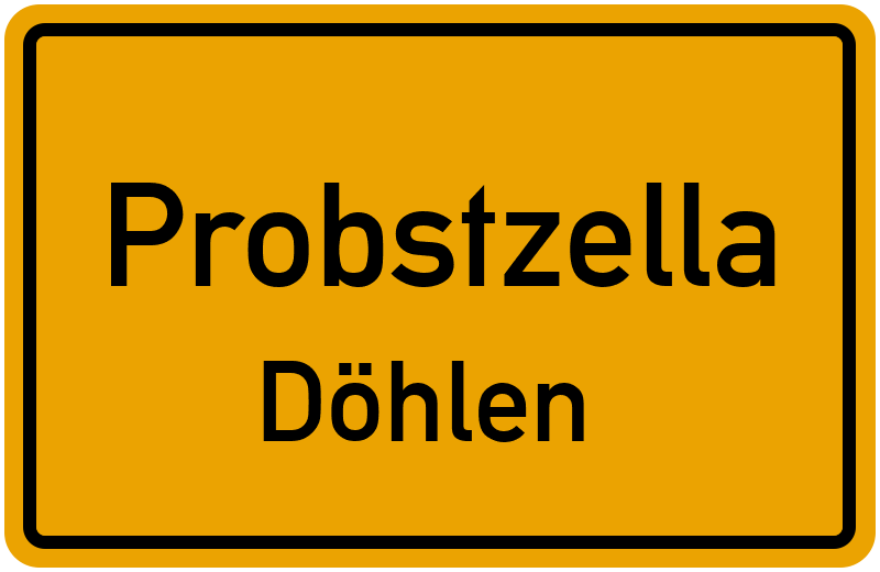 Ortsschild Probstzella