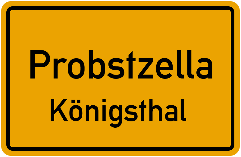 Ortsschild Probstzella