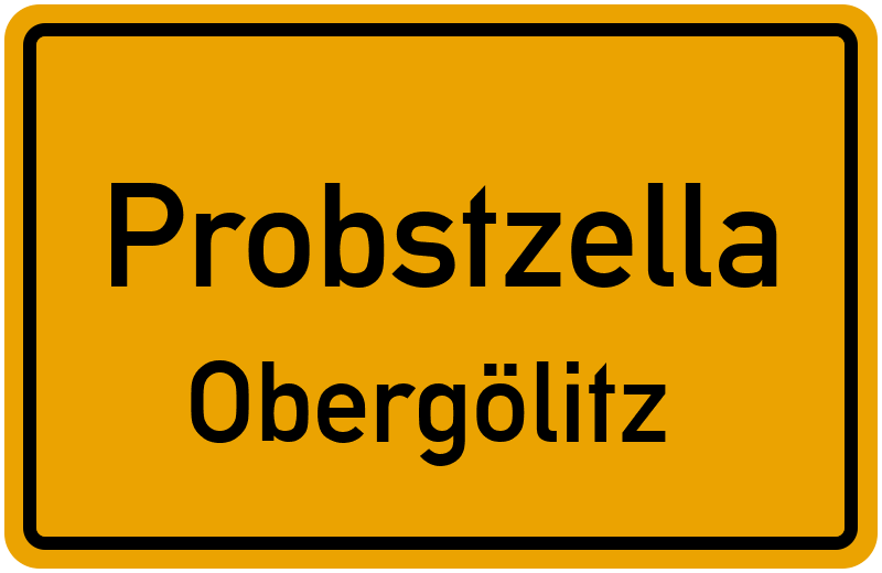 Ortsschild Probstzella