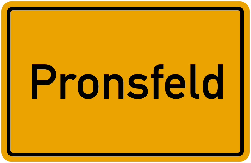 Ortsschild Pronsfeld