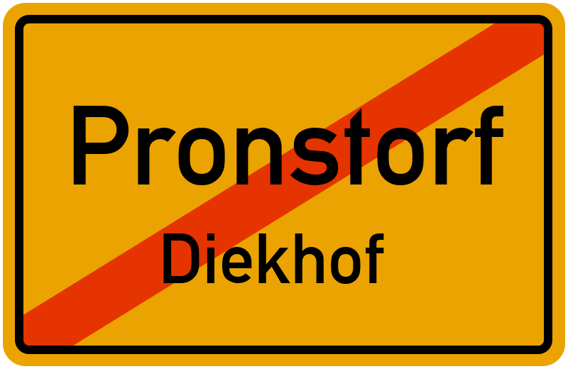 Ortsschild Pronstorf