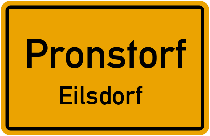 Ortsschild Pronstorf