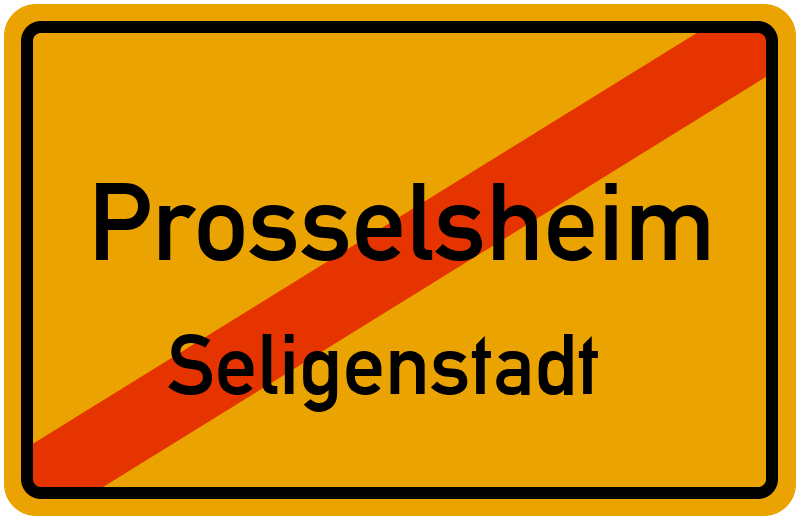 Ortsschild Prosselsheim