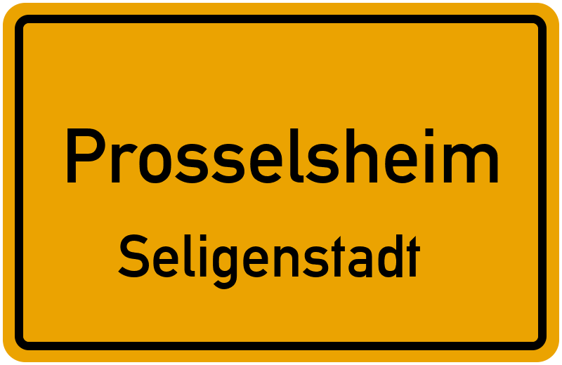 Ortsschild Prosselsheim