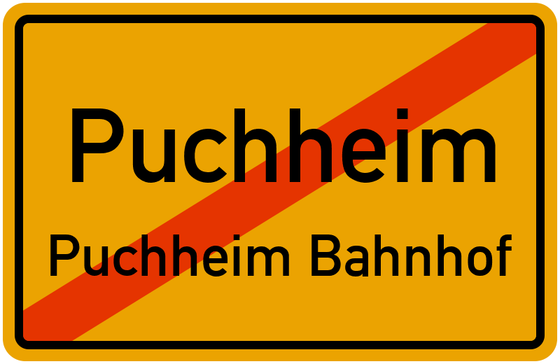 Ortsschild Puchheim