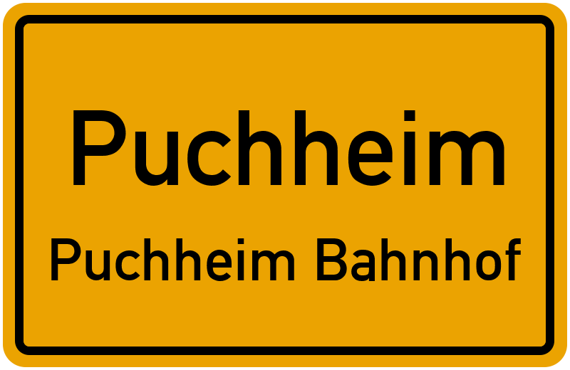 Ortsschild Puchheim
