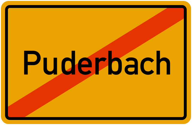 Ortsschild Puderbach