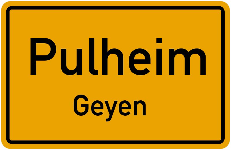 Ortsschild Pulheim