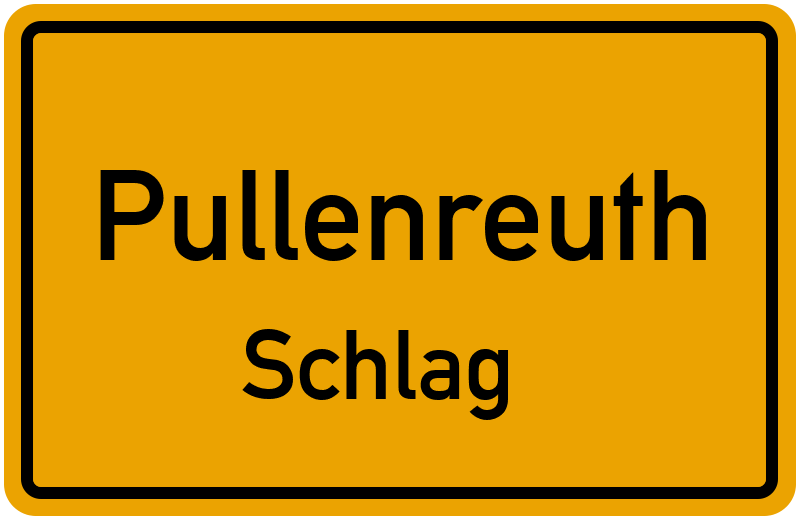 Ortsschild Pullenreuth