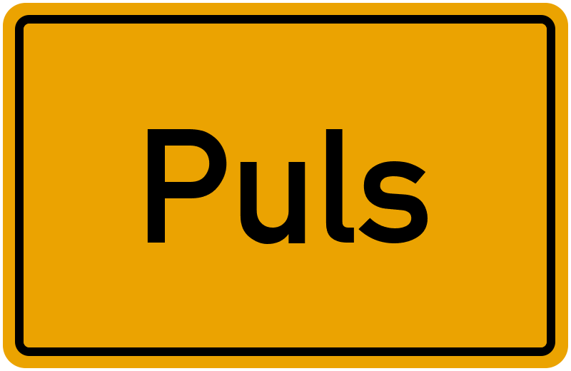 Ortsschild Puls