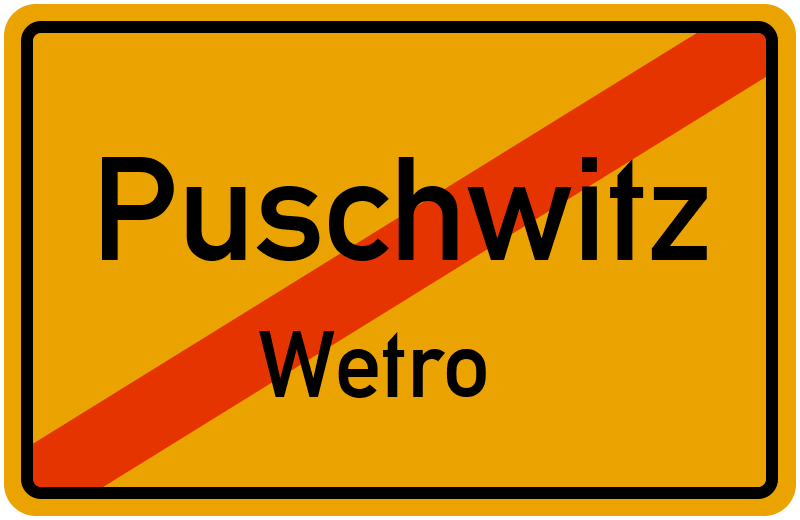 Ortsschild Puschwitz