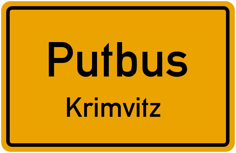 Ortsschild Putbus
