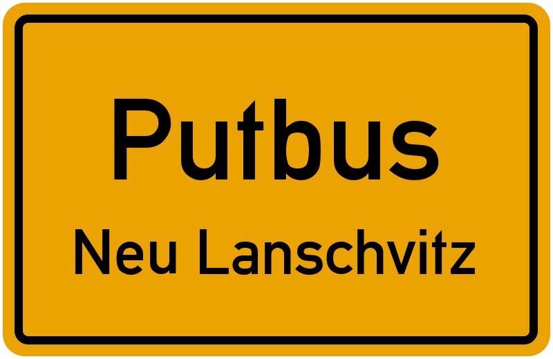 Ortsschild Putbus