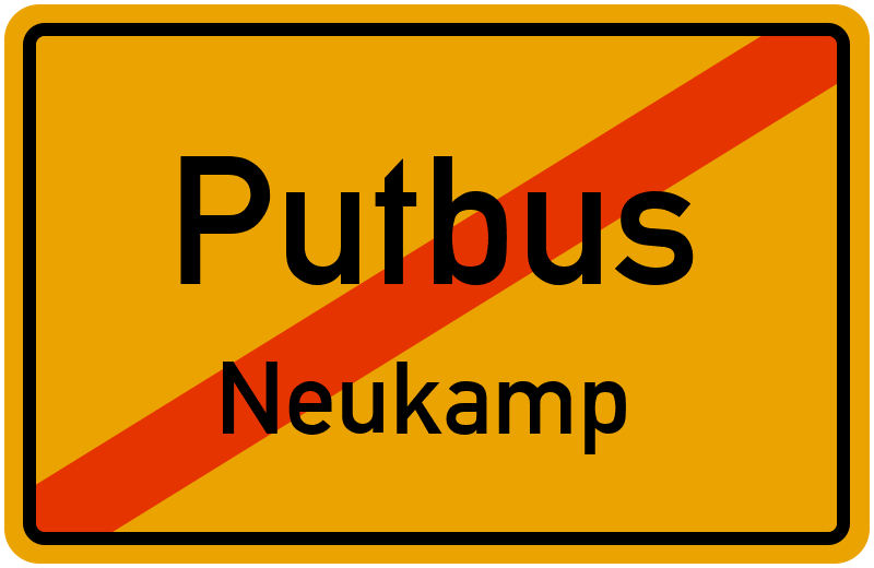Ortsschild Putbus
