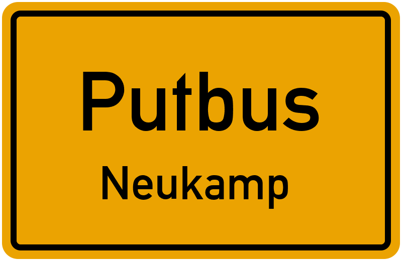 Ortsschild Putbus