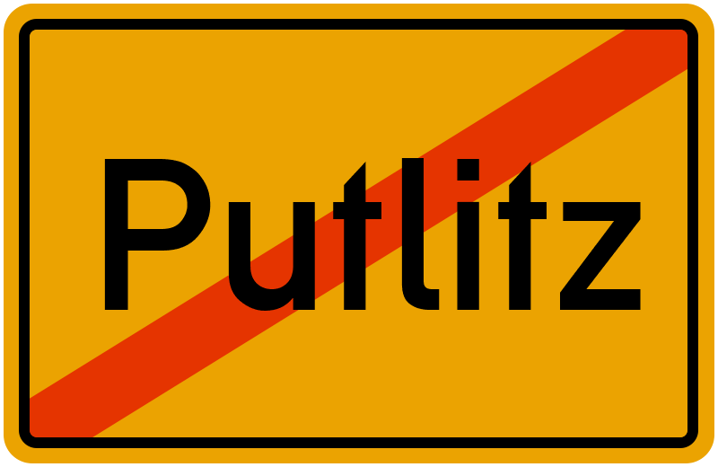 Ortsschild Putlitz