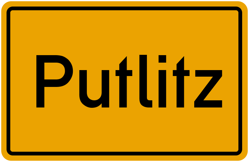 Ortsschild Putlitz