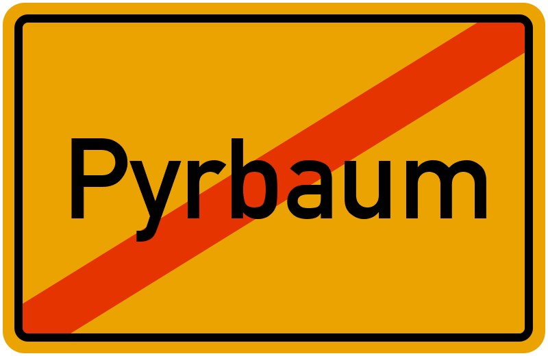 Ortsschild Pyrbaum