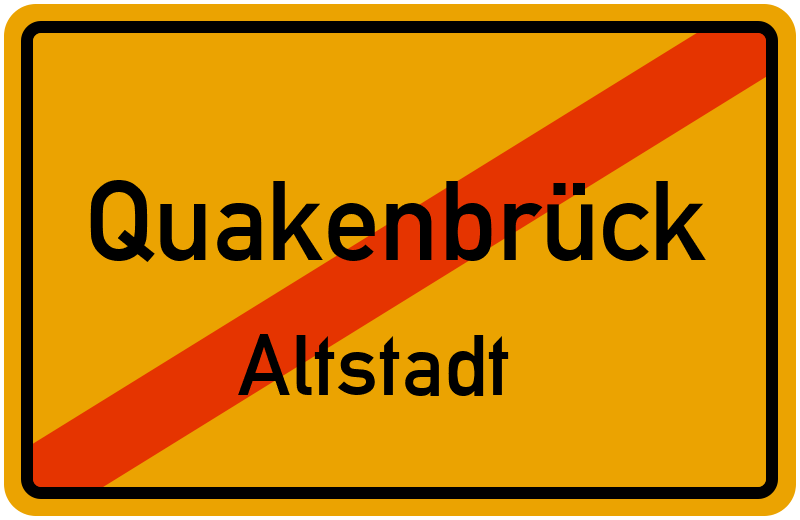 Ortsschild Quakenbrück