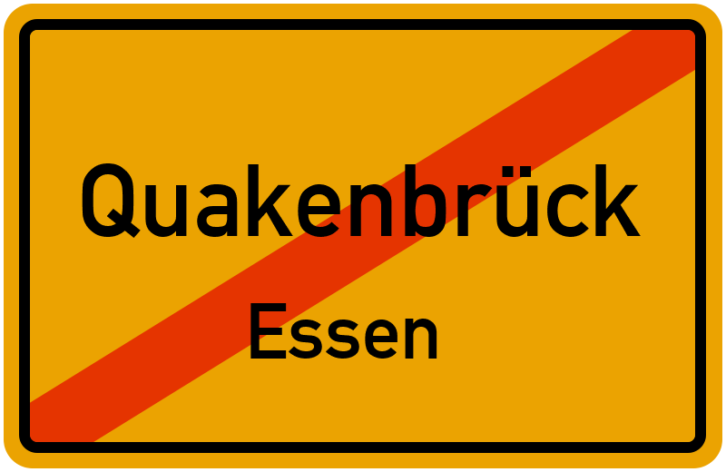 Ortsschild Quakenbrück