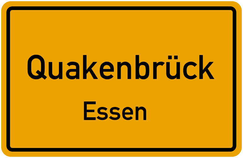 Ortsschild Quakenbrück