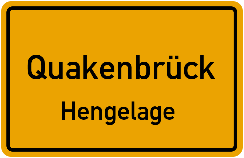 Ortsschild Quakenbrück
