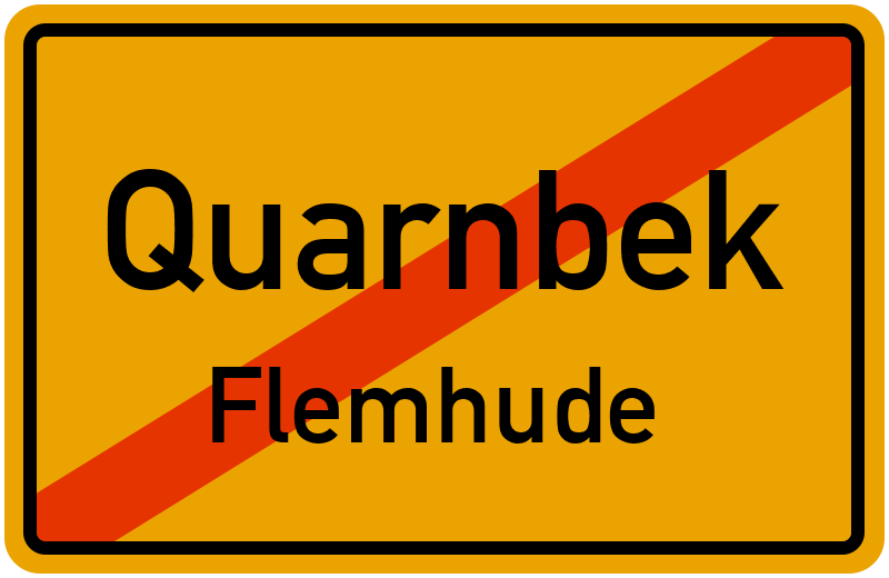 Ortsschild Quarnbek