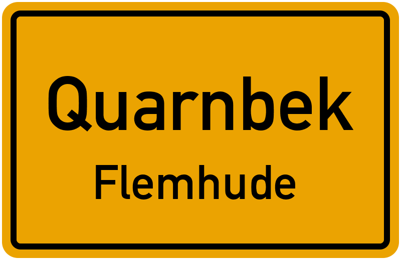 Ortsschild Quarnbek