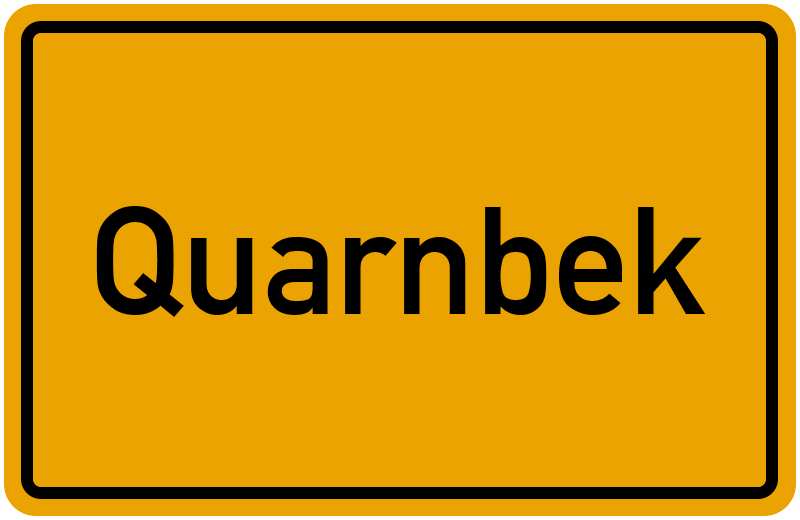 Ortsschild Quarnbek