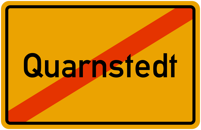 Ortsschild Quarnstedt