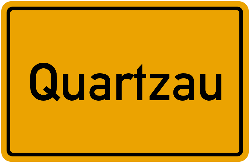 Ortsschild Quartzau