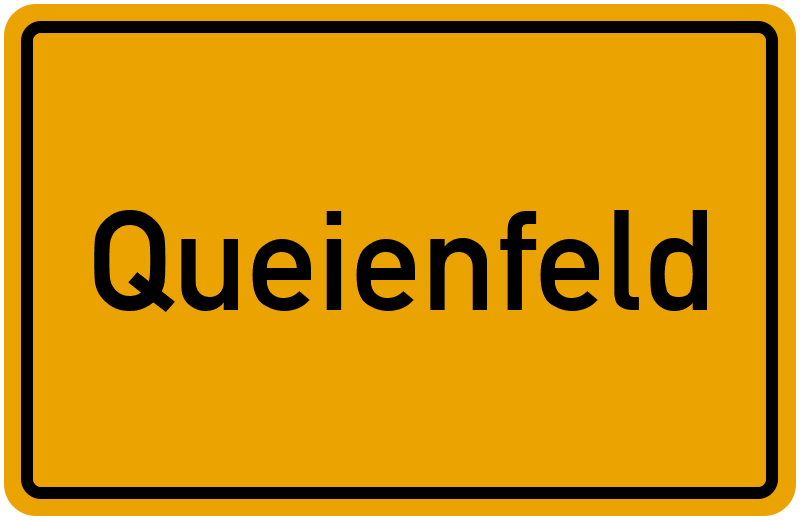 Ortsschild Queienfeld