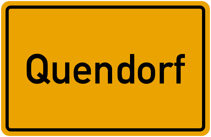 Ortsschild Quendorf