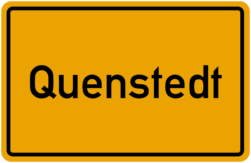 Ortsschild Quenstedt