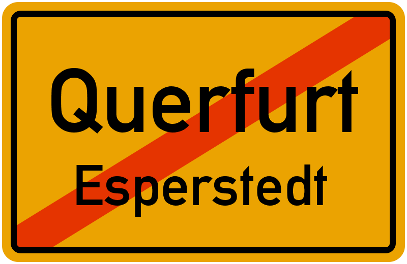 Ortsschild Querfurt