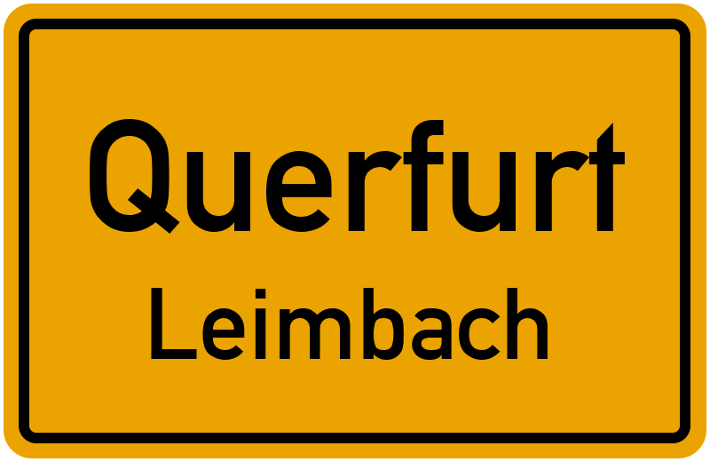 Ortsschild Querfurt