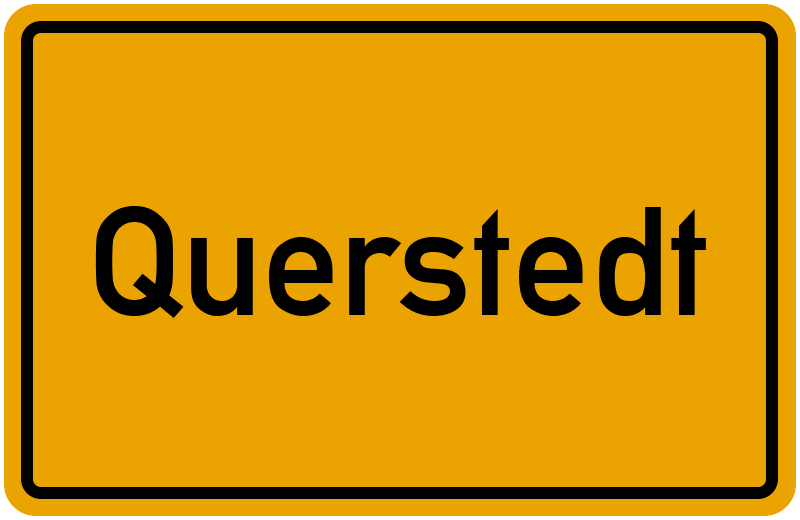 Ortsschild Querstedt
