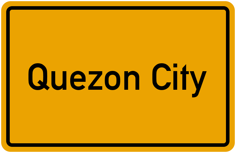 Ortsschild Quezon City
