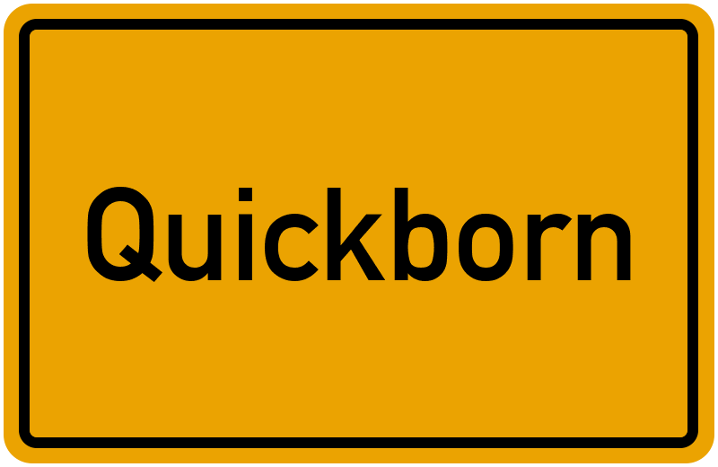 Ortsschild Quickborn