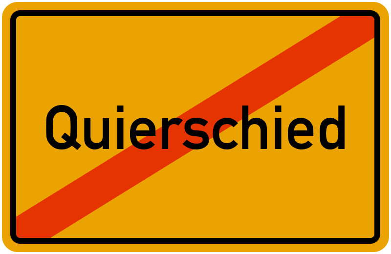 Ortsschild Quierschied