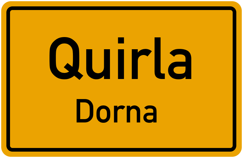 Ortsschild Quirla